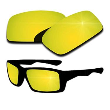 Imagem de Lentes de reposição polarizadas para Oakley Twitch - revestimento espelhado dourado 24K