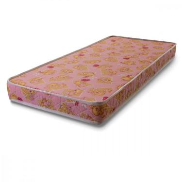 Imagem de Colchão de Berço Espuma D18 Pro Confort Baby 60x130x10cm Rosa Hellen