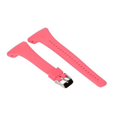 Imagem de hengkang Adequada para pulseiras de relógio Polar FT4/FT7, pulseiras de substituição de silicone ajustáveis elegantes para mulheres e homens (rosa)