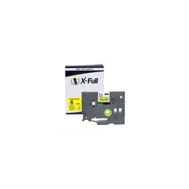 Imagem de Fita Rotuladora Compatível Brother Preto e Amarelo TZE-S611