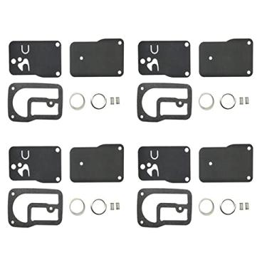 Imagem de Kit de reparo de carburador de motocicleta peças de reconstrução de diafragma de bomba de combustível para 393397 253700-255400 400400-422700 16-18 (conjunto com 4)