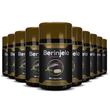 Imagem de 10X BERINJELA + CROMO PREMIUM 60CAPS HF SUPLEMENTOS-Unissex
