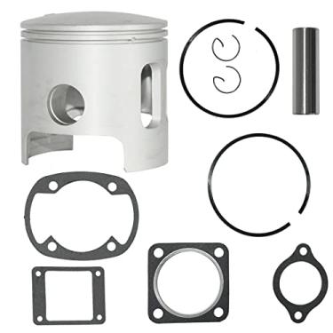Imagem de Cylinman Kit de pistão de 68 mm com anel de pistão e juntas apto para Yamaha G1 Carrinho de golfe a gás de 2 ciclos 1978-1981 1983-1989