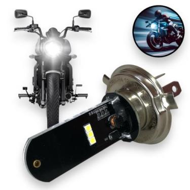Imagem de Lâmpada Led Moto Honda Yamaha Suzuki H4 6000k Super Branca - Thork