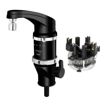 Imagem de Torneira Elétrica Fame Elegance 4 Temperaturas de Bancada Preta 127V +