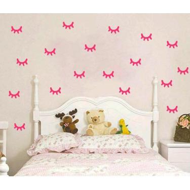 Imagem de Adesivo decorativo 40 Pares de olhos de unicórnio 5cm x 3,3cm Adesivo 