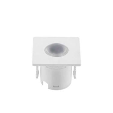 Imagem de Spot embutido para movel mini quadrado branco 1W led incluso 3.000K Bi