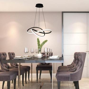 Imagem de Lustre Luminaria 3 em 1 para Sala 45w Pendente de LED Curve Bivolt 110