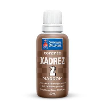 Imagem de Corante líquido xadrez para tintas cor marrom 50ml - METALATEX