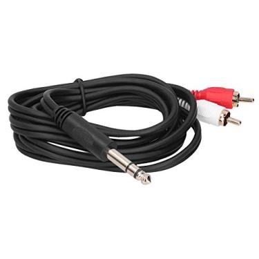 Imagem de 214 Cabo de Duplo de 6,35 Mm para 6,35 Mm, Conector Adaptador Macho Estéreo de Alta Fio, para Mixer/amplificador de Potência/DVD/Blu-ray Player