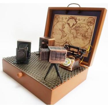 Imagem de Conjunto de 4 Miniaturas decorativas de Objetos Antigos do cotidiano  