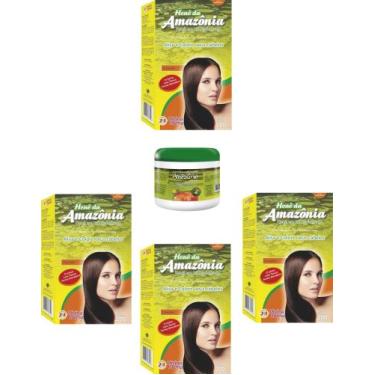 Imagem de Divina Dama Amazonia Chocolate Hene em Po 01x200gr + Creme Branco 01x5