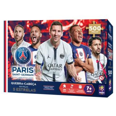 Imagem de Quebra Cabeça Colecionavel PSG - 5 Estrelas 500 peças - TCS