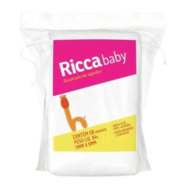 Imagem de Algodão Quadrado Baby Belliz Ricca 50 Un 3246