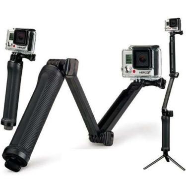 Imagem de Bastão 3 Formas 3way Garra Tripé para Câmeras de Ação GoPro SJCam - Sh