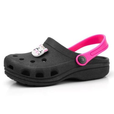 Imagem de Sandalia Feminina Babuche Infantil Confortavel Macia - SAPATOWAY, Pret