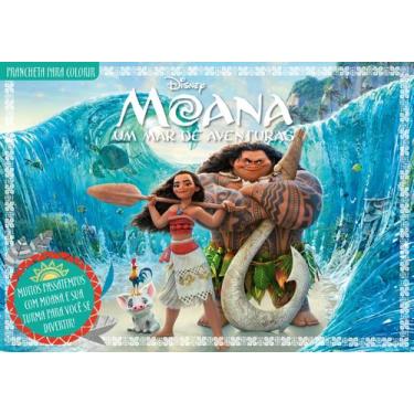 Imagem de Livro - Disney Prancheta Para Colorir - Moana