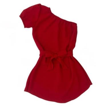 Imagem de Macacão Vermelho Infantil Moda Festa Look Infantil Blogueirinha - Ak F