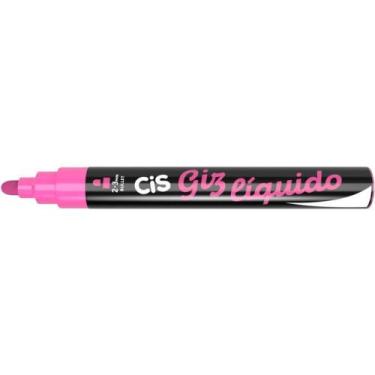 Imagem de Giz liquido cis ponta ogiva 5mm rosa cx.c/06 sertic