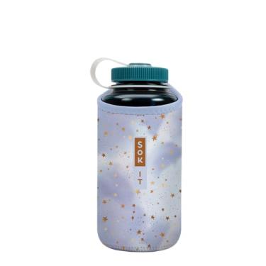 Imagem de Sok It BotlSok Capa de neoprene isolada para garrafa de água (glitter cósmico, serve para 946 ml Nalgene)