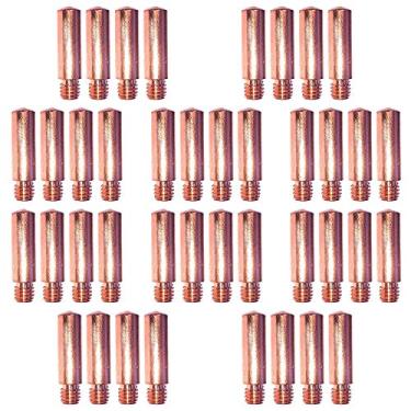 Imagem de Dicas de contato para soldagem Mig 11-35 0.1 cm, compatível com Forney 60172, Binzel, Clarke e Tweco Mini/No.1 e Lincoln Magnum 100L MIG pistola de soldagem - 40PK