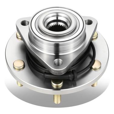 Imagem de DNA MOTORING Conjunto do cubo do rolamento da roda dianteira com sensor ABS compatível com 04-07 QX56, Titan / 05-07 Armada / 04 Pathfinder, OEM-WHA-0230