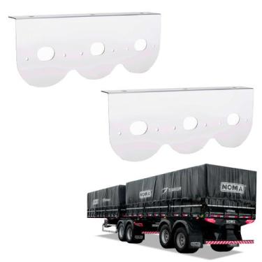 Imagem de 2 Suportes Lanterna 3 Marias Noma 85mm Inox - DW Componentes
