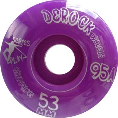 Imagem de Roda De Skate Derock 53mm 95A Series Play, Play 53mm roxo