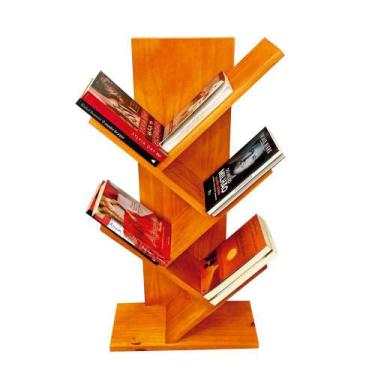 Imagem de Estante de Madeira para Livros Tree Baixa Carvalho - ArtFactory Design