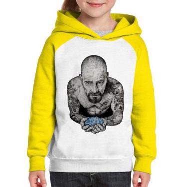 Imagem de Moletom Infantil Walter White Tattoo Heisenberg - Foca na Moda, Branco