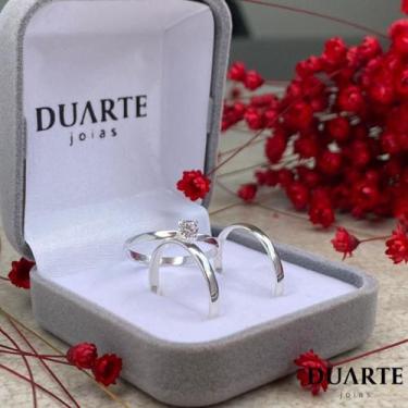 Imagem de Par de Alianças para Namoro em prata 950 - 2mm  Maldivas  - Duarte Joi