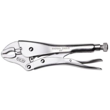 Imagem de Alicate de Pressao com Mordente Curvo 10 Poleg Riosul Tools