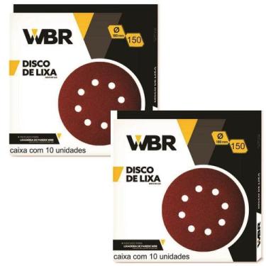 Imagem de Kit Disco Lixa Girafa 20un 180mm grão 150. - WBR