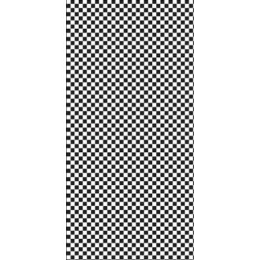 Imagem de Papel De Parede Adesivo Xadrez Quadriculado Branco Preto XA 16 - IC DE