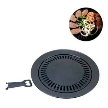 Imagem de  Chapa Grill Para Fogareiro Fogão Camping Pesca Griller Ntk