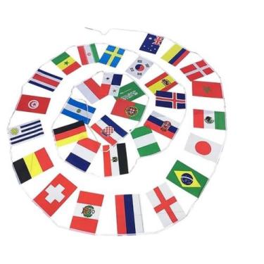 Imagem de Bandeira Missões Evangelho 32 Nações 30x20cm - 10 Mts - HOLY LAND
