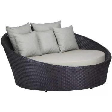 Imagem de Chaise Sofá Livia Varanda Jardim Trama Original, Tabaco
