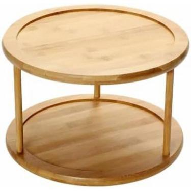 Imagem de Organizador Giratório Duplo Keep OU 26 x 26 x 17,5cm - Bambu