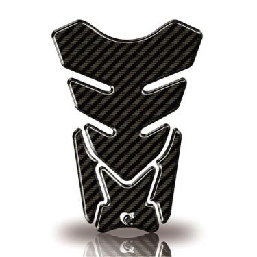 Imagem de Protetor De Tanque Adesivo Moto Carbono Preto sem desenho - Cobra Moto