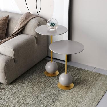 Imagem de Conjunto Mesa de Canto Milão 65x40x40cm Fendy