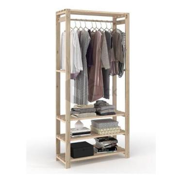 Imagem de Arara com prateleira   para decoração para penturar roupa - Decore com