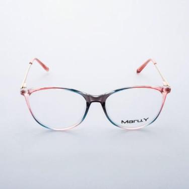 Imagem de Armação para óculos de Grau Maru.Y Feminino Redondo em Acetato Degrade