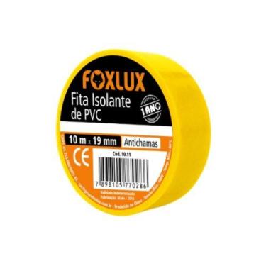 Imagem de Fita Isolante De PVC Colorida 10M Foxlux, Amarelo