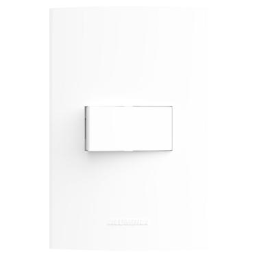 Imagem de Conjunto Interruptor Paralelo 10A 250V com Placa 4x2 Inova Pro Alumbra Branco