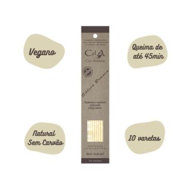Imagem de Incenso 100% Natural Vegano Cia de Aroma - Salvia Branca