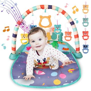 Imagem de Tapete de brincar para bebês COVTOY Kick and Play Piano 3-6-9 meses