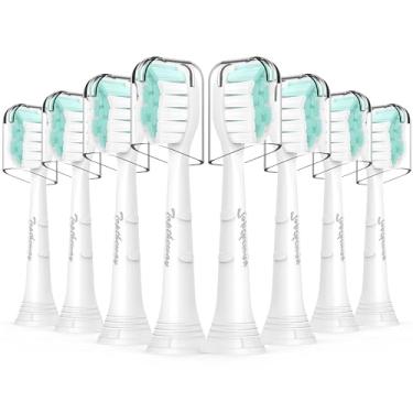 Imagem de Cabeças de substituição de escova de dentes para Philips Sonicare: cabeças de substituição sônicas compatíveis com a escova de dentes elétrica Phillips ProtectiveClean 4100 5100 5300 C2 G2 C1 W, médio