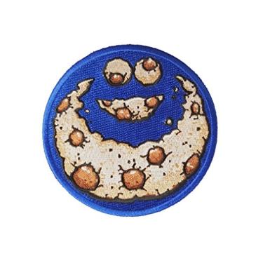 Imagem de "Hidden Monster" engraçado programa público de televisão paródia migalhas de chocolate - aplique bordado a ferro, Multicolorido, 4" inches round