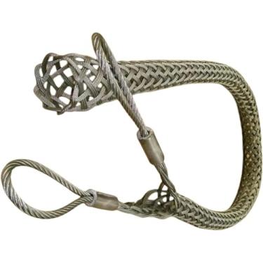 Imagem de Puxador de malha de arame e cabo, puxadores de cabo de cabeça dupla, adequado para cabos leves e pesados (D: 37-50 mm 3.7 cm-5.0 cm)