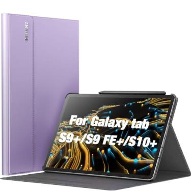 Imagem de INFILAND Capa para Galaxy Tab S10+ Plus 2024/S9+ Plus/S9 FE Plus, suporte multiângulo compatível com Samsung Tab S10 Plus/S9 Plus/S9 FE Plus 12,4 polegadas [despertar/hibernar automaticamente
